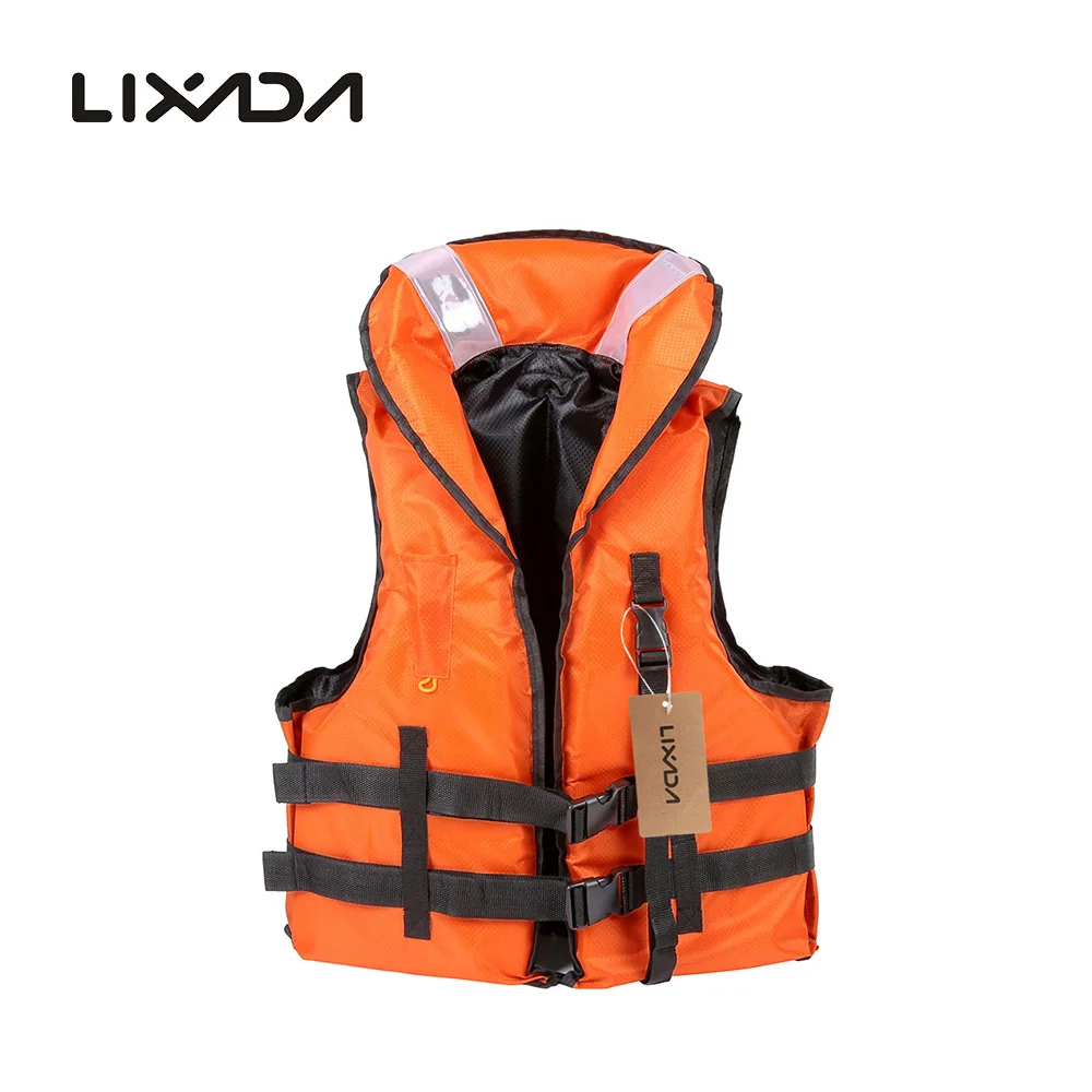

Lixada Unisex Professional Life Jacket Adult Safety Life Jacket Portable Survival Vest for Water Sports with Emergency Whistle