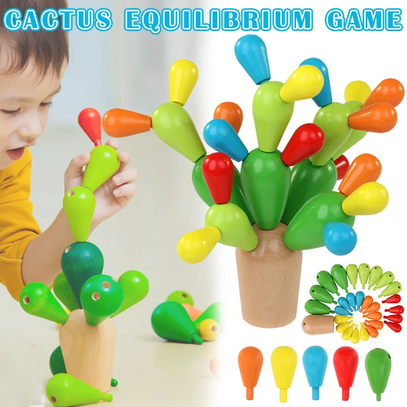 

Cactus Equilibrium Game Balancing Cactus Wooden Toy Detachable Building Blocks M09