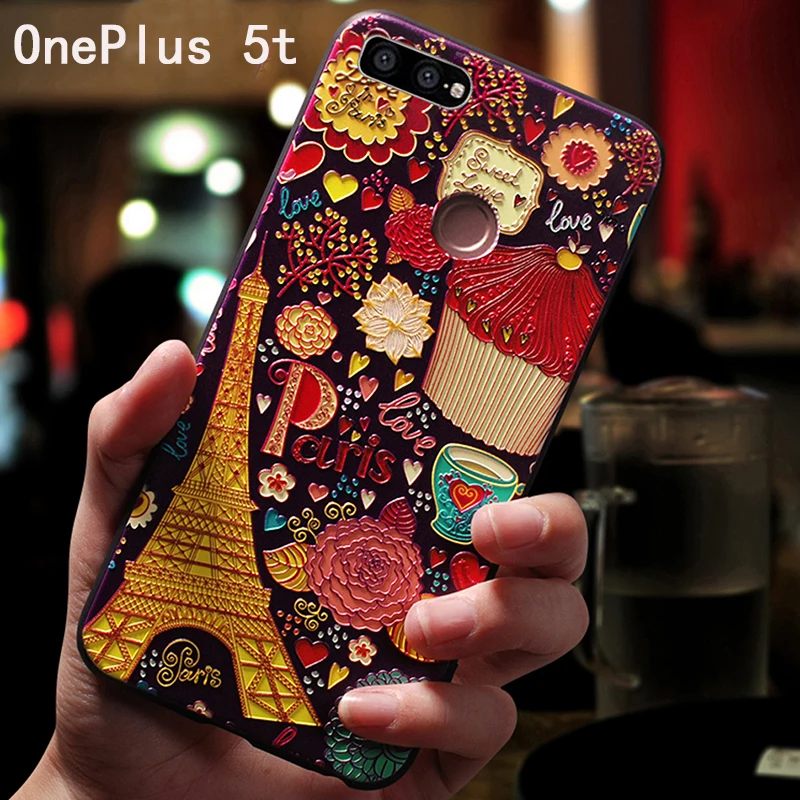 YonLinTan силиконовый + PC Coque т чехол для OnePlus 5 T Телефон One Plus роскошный задний etui 3D 360