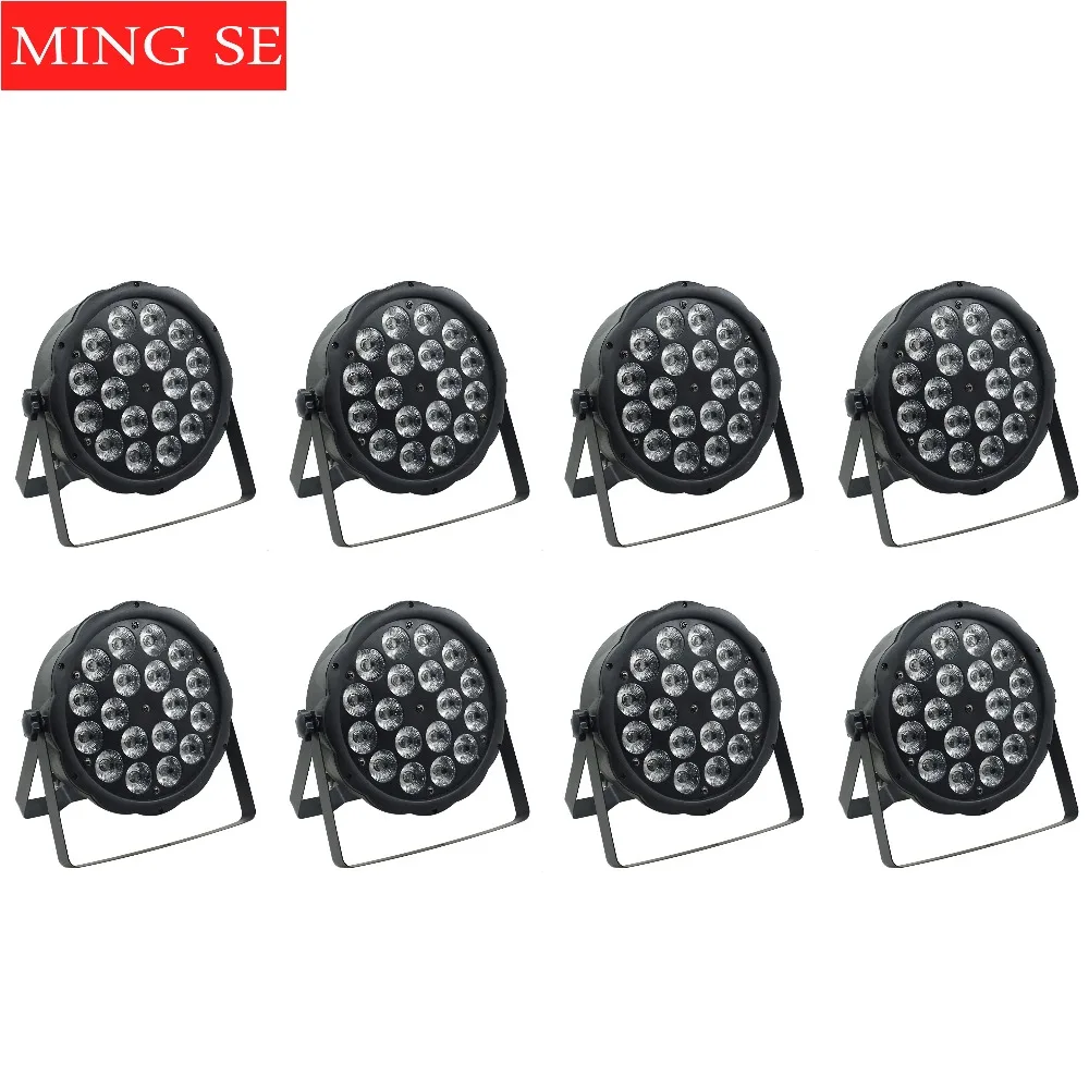 8pcs/lots 18x10W Big Lens RGBW 4in1 Led Par Light 18*10w With DMX512 Control Disco lights stage DJ Wedding Stage Lighting | Лампы и