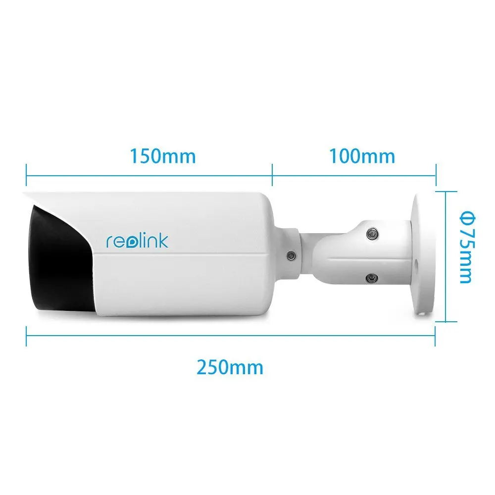 Free Shipping Reolink RLC-411 4MegaPixels IP Camera Outdoor Support POE 4x Optical Zoom Night Vision 130feet | Безопасность и