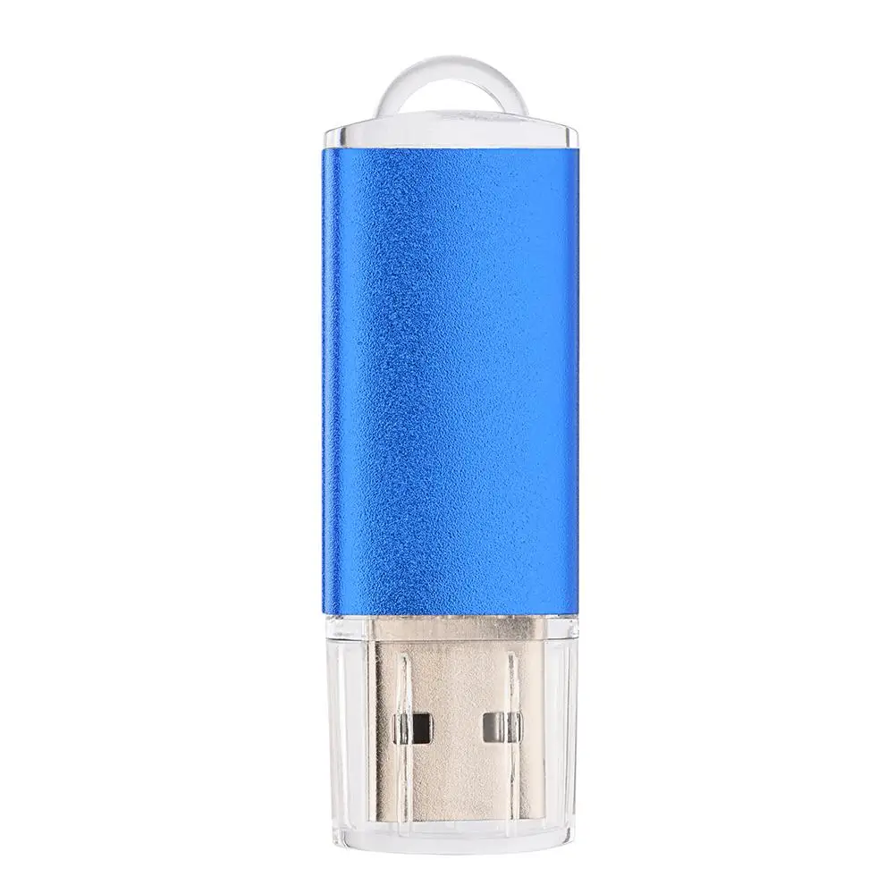 Blue Металлический USB флеш-накопитель 128 ГБ Флешка 64 ГБ 32 ГБ USB флеш-карта памяти, Флеш накопитель 32 64 128 ГБ USB флешка - Цвет: Blue