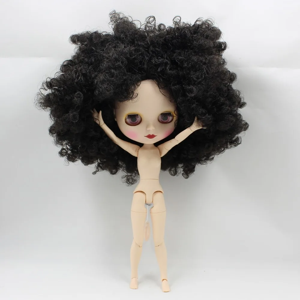 Кукла ICY DBS Blyth телесная кукла короткие волнистые волосы вьющиеся темные