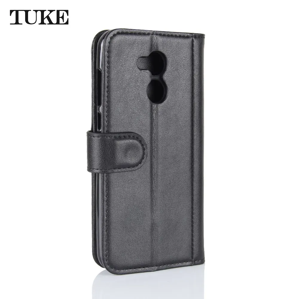 TUKE huawei Honor 6A чехол Роскошный флип подлинный кожаный бумажник-книжка чехол для huawei Honor 6 A DLI-TL20R силиконовый чехол для телефона s