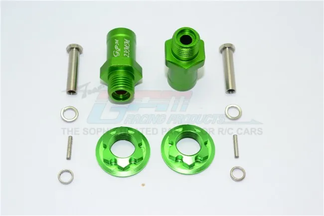 1/10 AXIAL YETI 90026 ALLOY FRONT HEX ADAPTORS 23MM -SET ADT023MM for 17mm hex wheels and 4mm wheel shaft | Игрушки и хобби