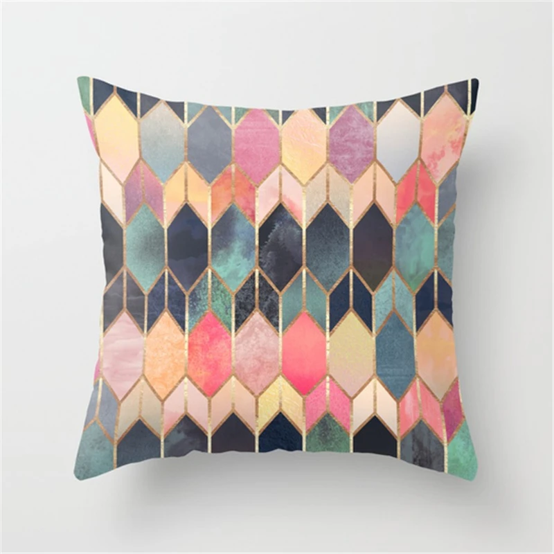 Нордический стиль Прямая с фабрики неправильные наволочки для подушек с принтом домашний винтажный декор с геометрическим узором Чехлы для подушек 40x40 см наволочка