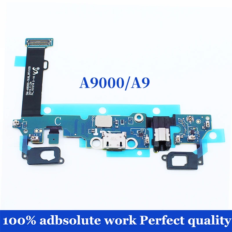 Для samsung Galaxy A9 Pro A910F USB зарядный порт док-станция+ микрофон возвратное зарядное устройство гибкий кабель A9 A9000 A9100 A9pro