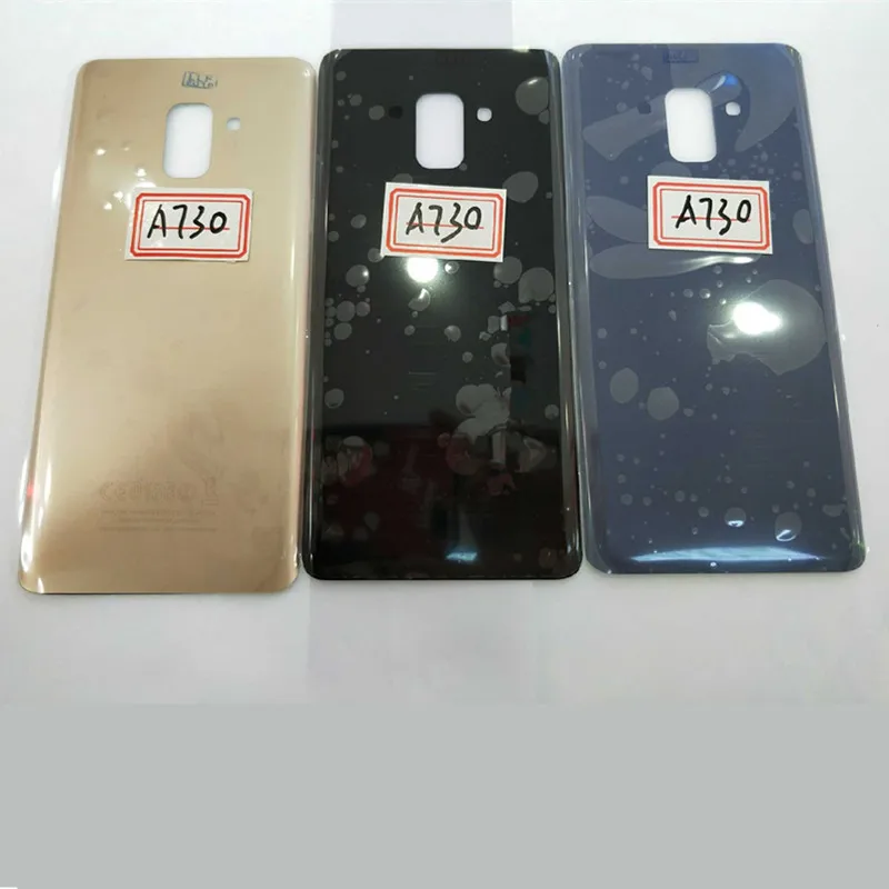 Задняя крышка батарейного отсека для Samsung A8 + A730 3D стеклянная задняя корпуса