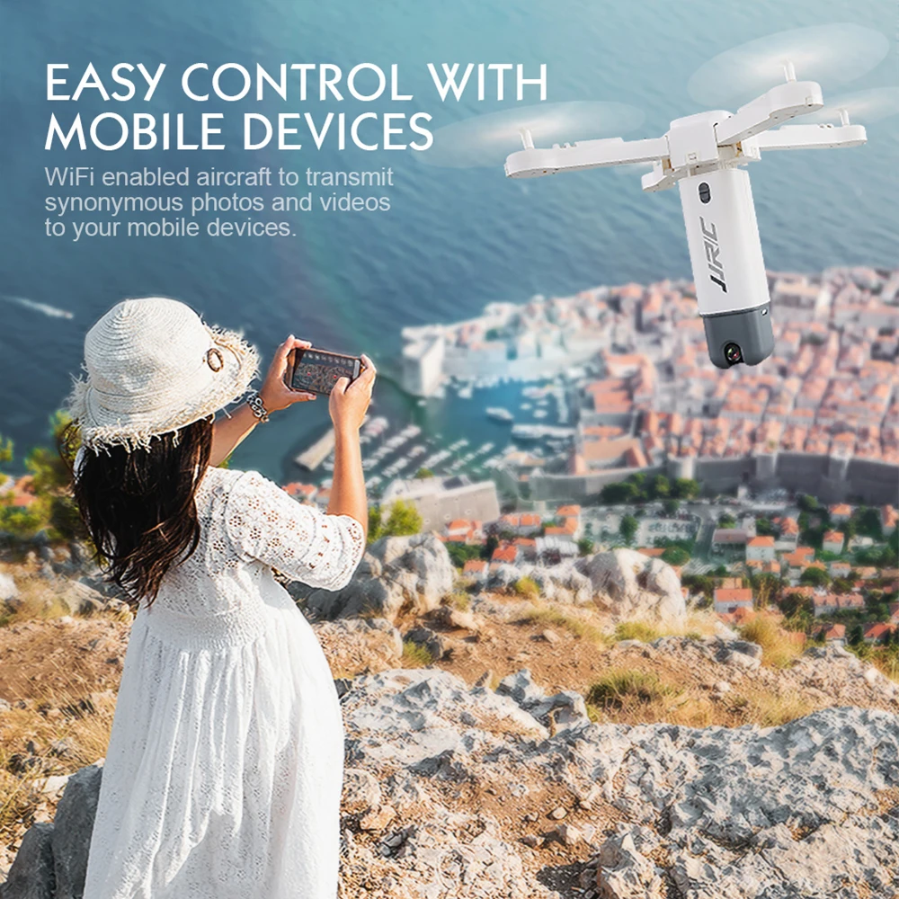 JJRC H51 реактивный Дрон с камерой Wi-Fi FPV RC Дрон 360 градусов панорамная аэрофотосъемка складной Квадрокоптер