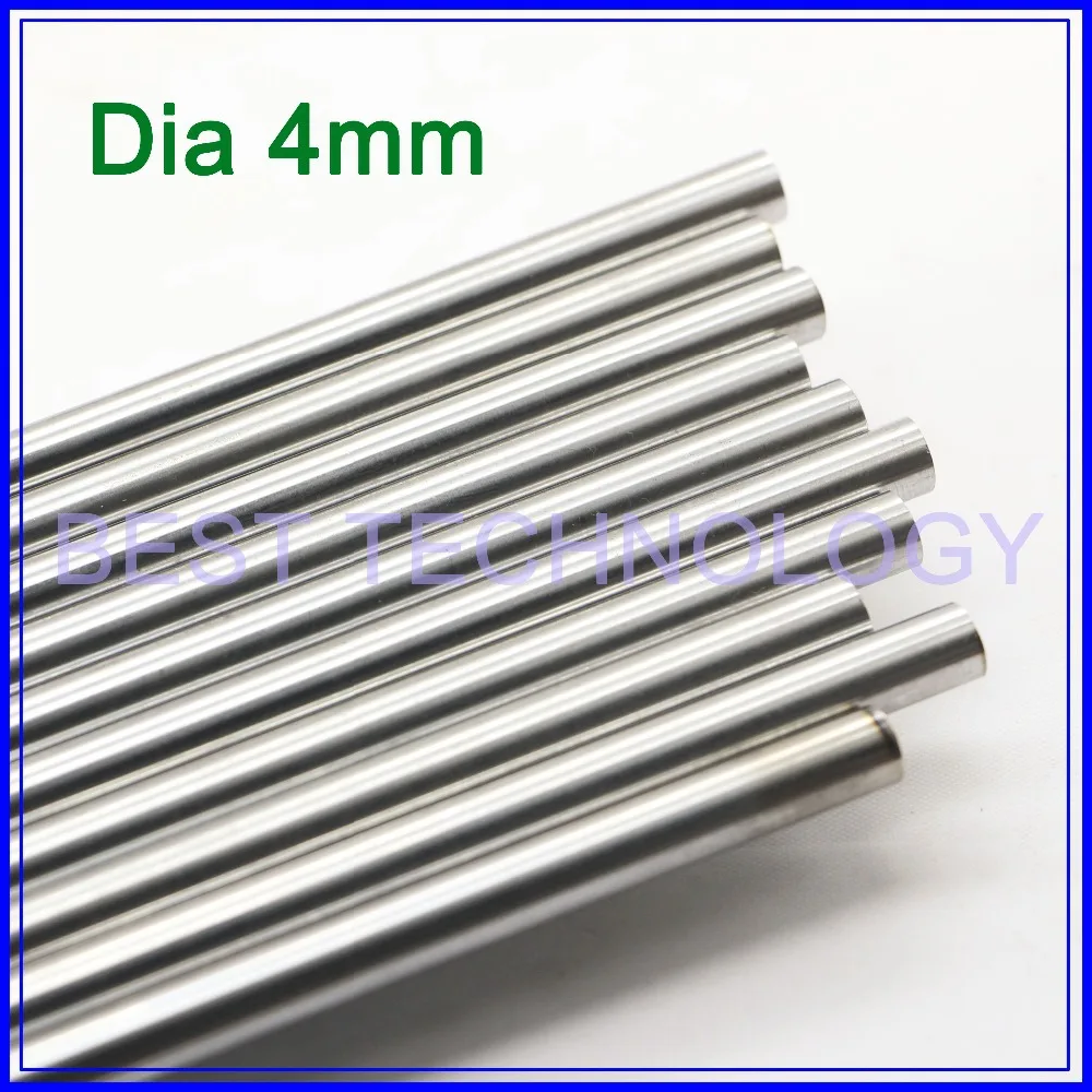 WCS диаметр 4mm L400mm хромированный цилиндрический линейный рельс круглый стержень