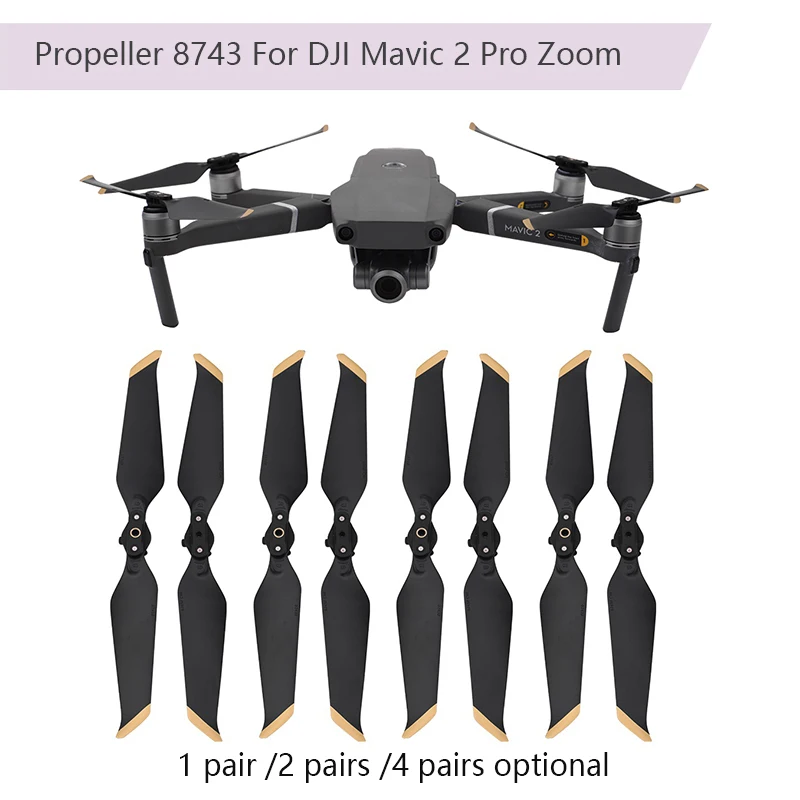Сменные лопасти пропеллеров для DJI Mavic 2 Pro/Zoom Drone 8743 низкий уровень шума реквизит