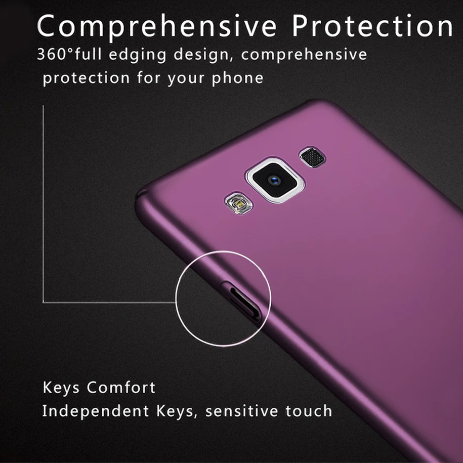 Чехол для телефона Samsung Galaxy A5 2017 2016 2015 Матовый Жесткий чехол из поликарбоната