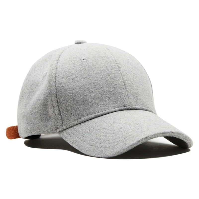 Мужские и женские зимние шерстяные бейсболки Sanpback, женские шапки, мужские зимние теплые бейсболки, регулируемые 55-60 см