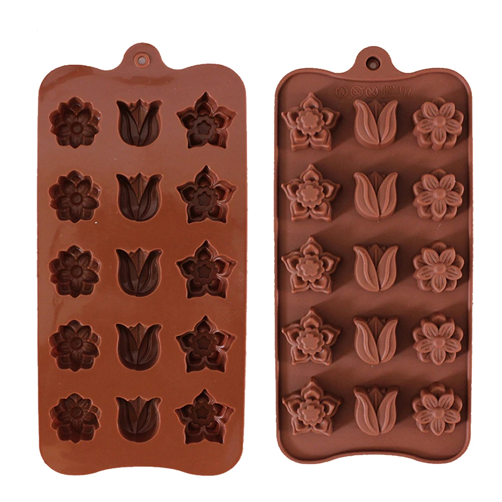Новая 15 форм силиконовая форма для шоколада Сделай Сам инструменты выпечки