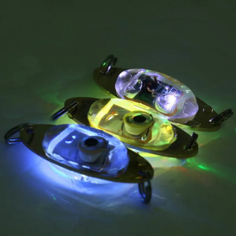 

1pc Fishing Light 6 cm/2.4 inch Flash Lamp LED Deep Drop Underwater Eye Shape Fishing Squid Fish Lure Light