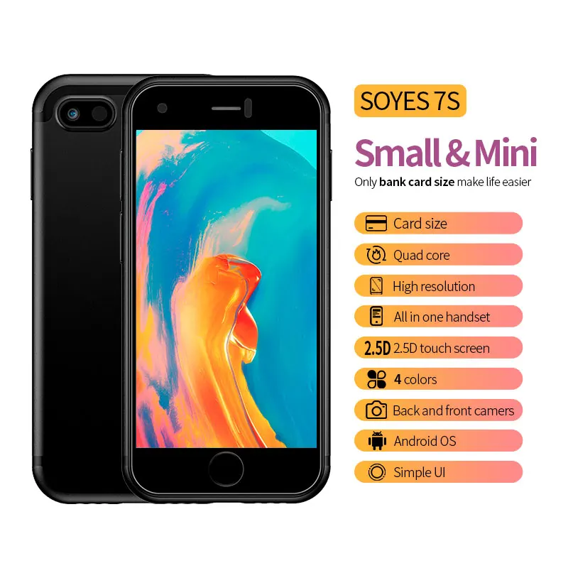 SOYES 7S 2G смартфон 2 54 дюйма MTK6580 четырехъядерный 1 3 ГГц Гб ОЗУ 8 ПЗУ Android 6 0 две