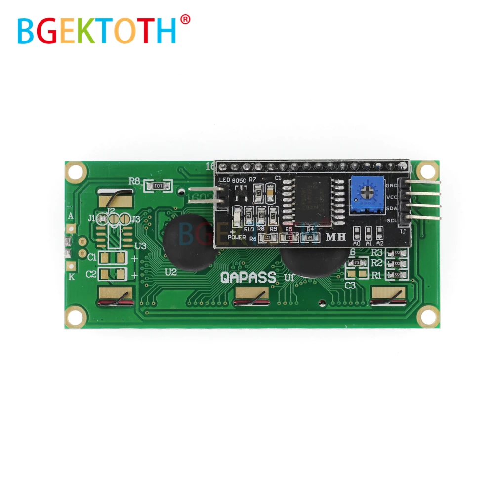 Синий дисплей IIC/I2C/TWI/последовательный интерфейс SPI 1602 16X2 символ ЖК модуль