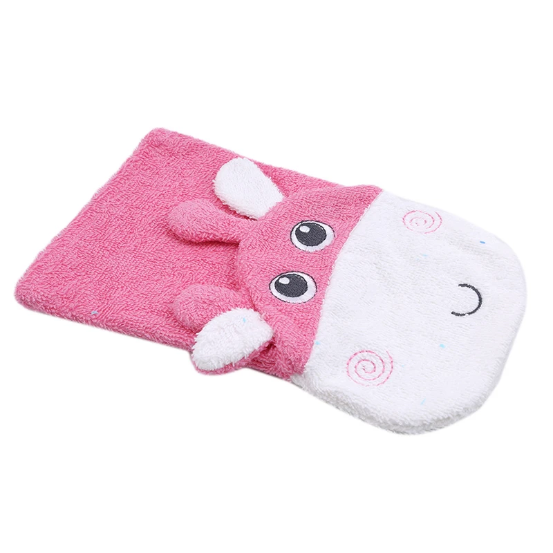 

1 Pc New Baby Bath Brushes Cute Cartoon Animal Modeling Soft Cotton Baby Kid Child Exfoliating Bath Gloves Shower Gloves Towels