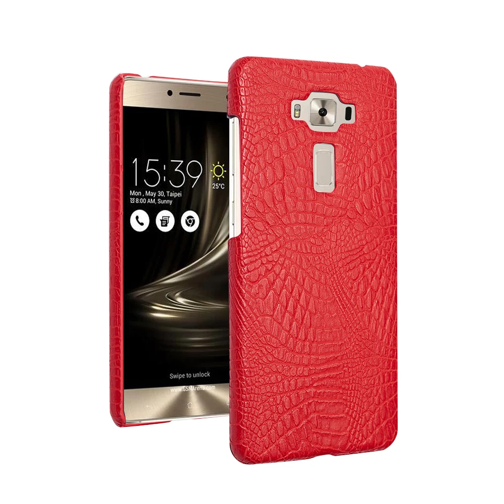 For ASUS Zenfone 3 Deluxe ZS550KL ZS550ML phone bag case Luxury Crocodile Skin PU leather Protective Case Cover |