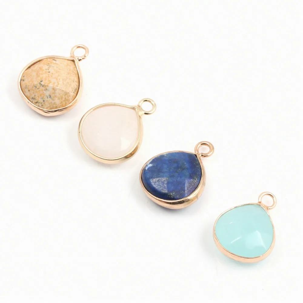 

2020 Stone Pendant New Fashion Round Shape Natural Stone Pendants For Diy Bracelet Necklace Charm Jewelry Size 14x18