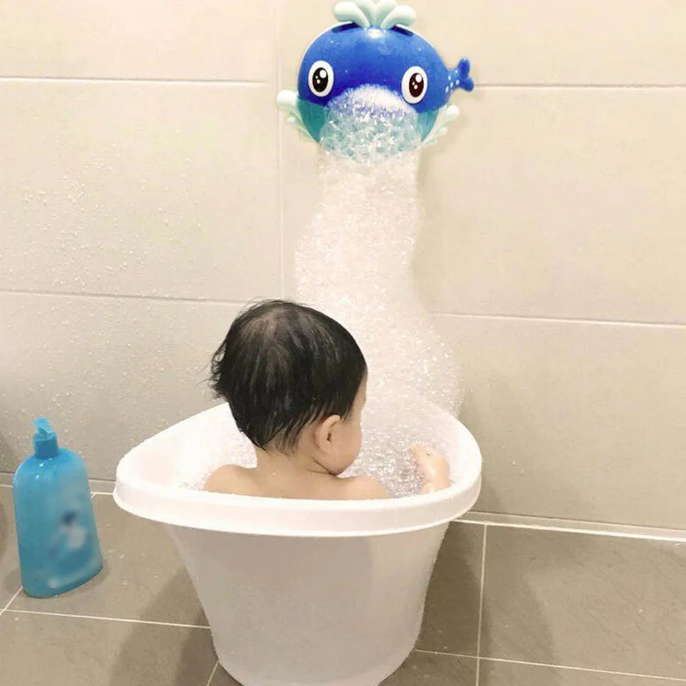

Newest Arrival Bubble whale Baby Bath Toy Funny Bath Bubble Maker Pool Swimming Bathtub Soap Machine Toys for Children Kids