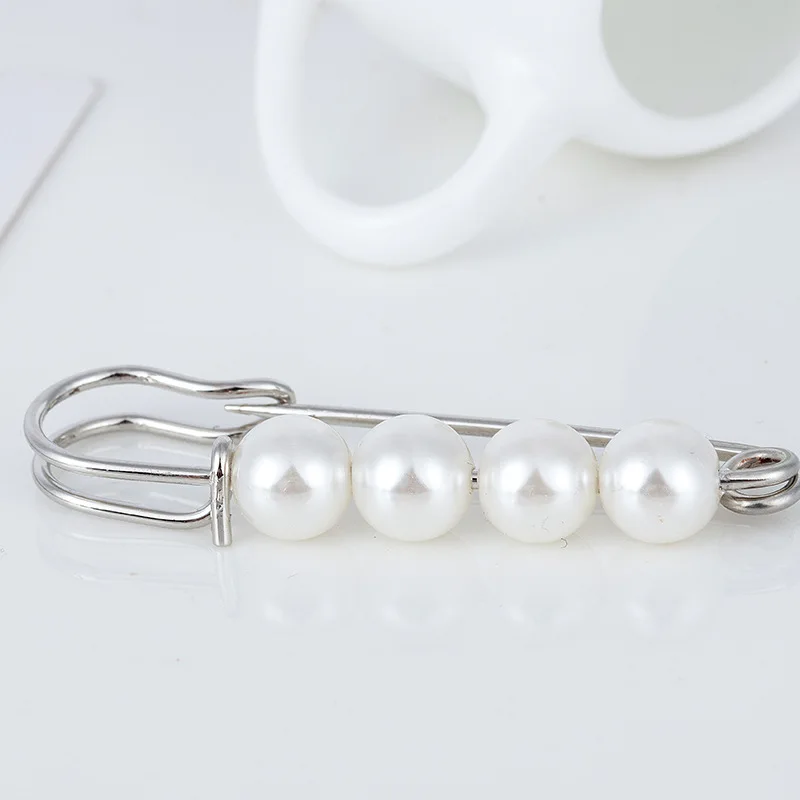Новинка практичная Универсальная Ретро брошка с искусственным жемчугом заколка