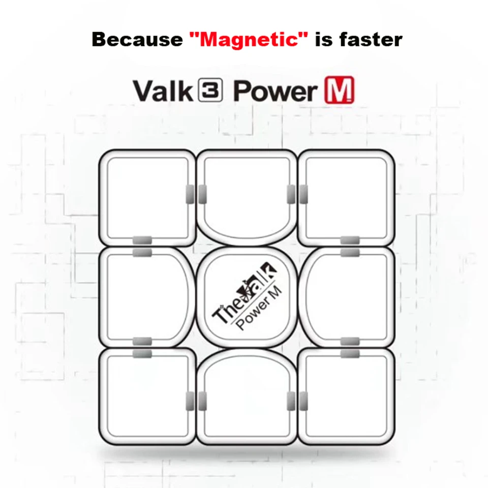 Valk3 Power M/Valk 3 Mini 3x3x3 Speed Magnetic Mofangge Qiyi Professional Competition Cubes Toy WCA Puzzle Magic Cube By Magnets | Игрушки и