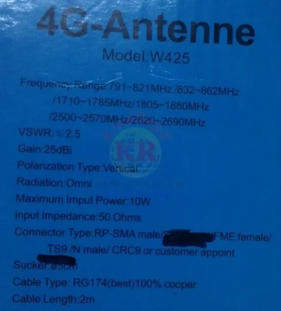 25dbi huawei dongle антенна ts9 sma CRC9 разъем w425 для usb Wi-Fi модем 4g Роутер | Компьютеры и офис