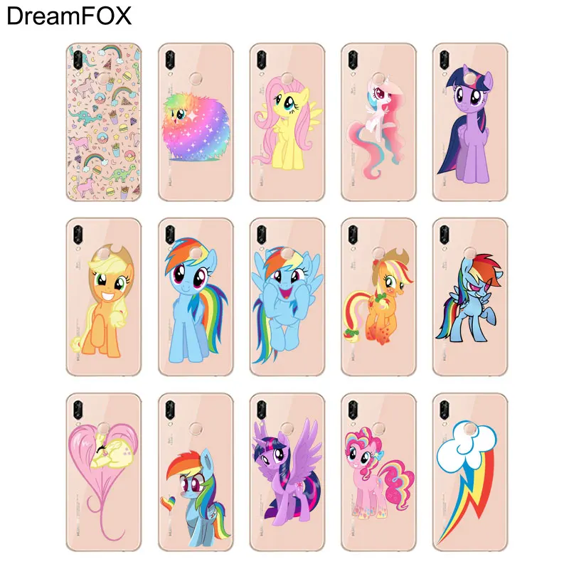 DREAMFOX L078 пони облака Мягкий ТПУ силиконовый чехол для huawei Honor 6A 6C 7X9 10 P20 P30 Lite Pro P Smart
