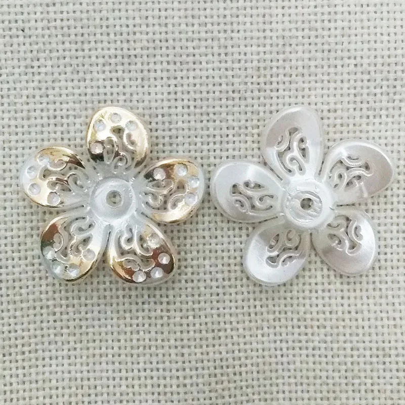 Подвески из бусин с отверстиями для изготовления кабошона имитация жемчуга