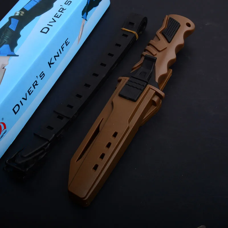 Нож Hysenss Deepsea с фиксированным лезвием для дайвинга 5Cr15Mov 58HRC FRN ручка кемпинга охоты