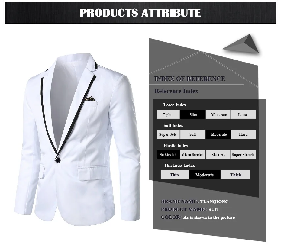 New Arrival Luxury Men Blazer New Spring Fashion Brand High Quality Cotton Slim Fit Men Suit Terno Masculino Blazers Men