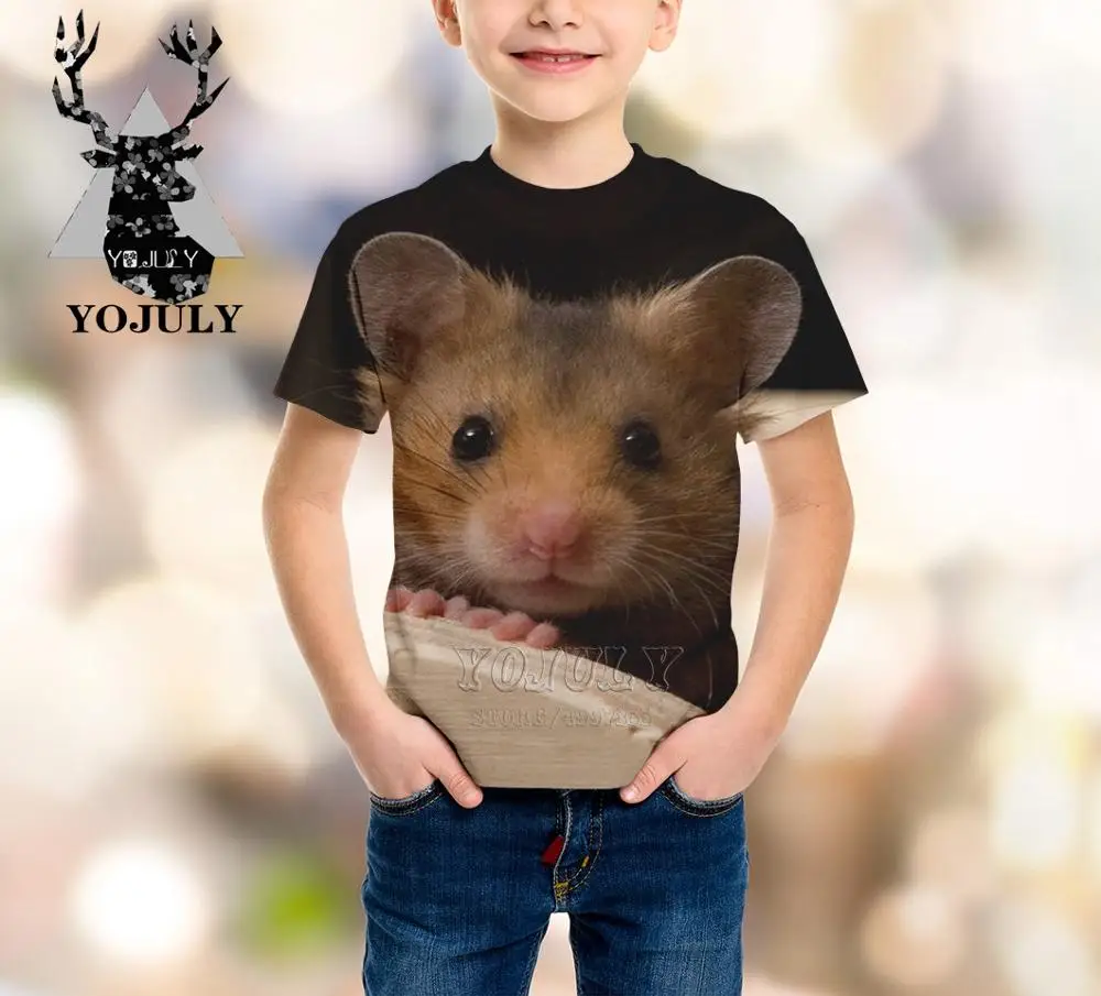 Детская футболка с 3D принтом в стиле Харадзюку|Сочетающаяся одежда для семьи| |