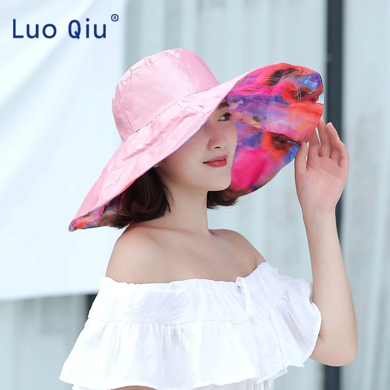 

Hat Lady Summer Wide Along Bow Visor Sun Beach Straw Hat Mujer Cap Candy Colored Sun Hats for Women