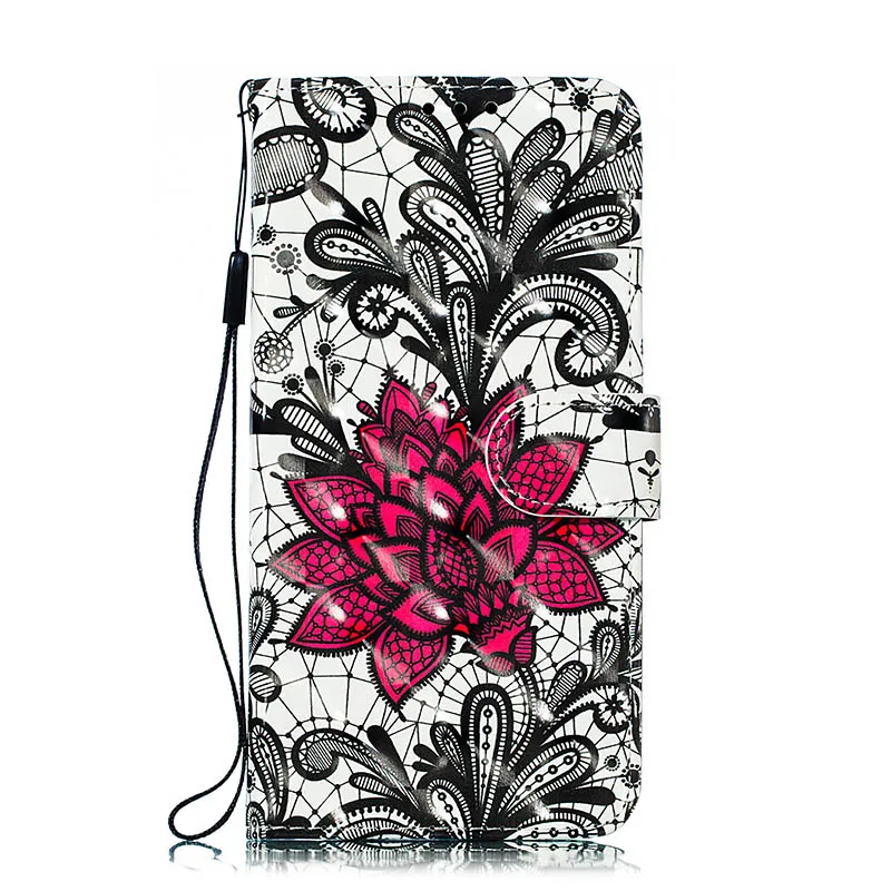 Lace Flower Чехол для телефона для Xiaomi mi 8 Lite 9 9 SE A2 Lite чехол с изображением цветного открытка с бабочкой держатель чехол для Red mi 6 6A Note 7 6 Coque - Цвет: Lace Flower
