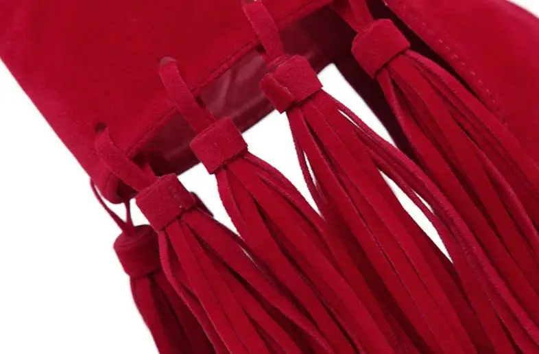 Лето горячая новая мода женщины кисточкой peep toe zip платье сандалии обувь высокого