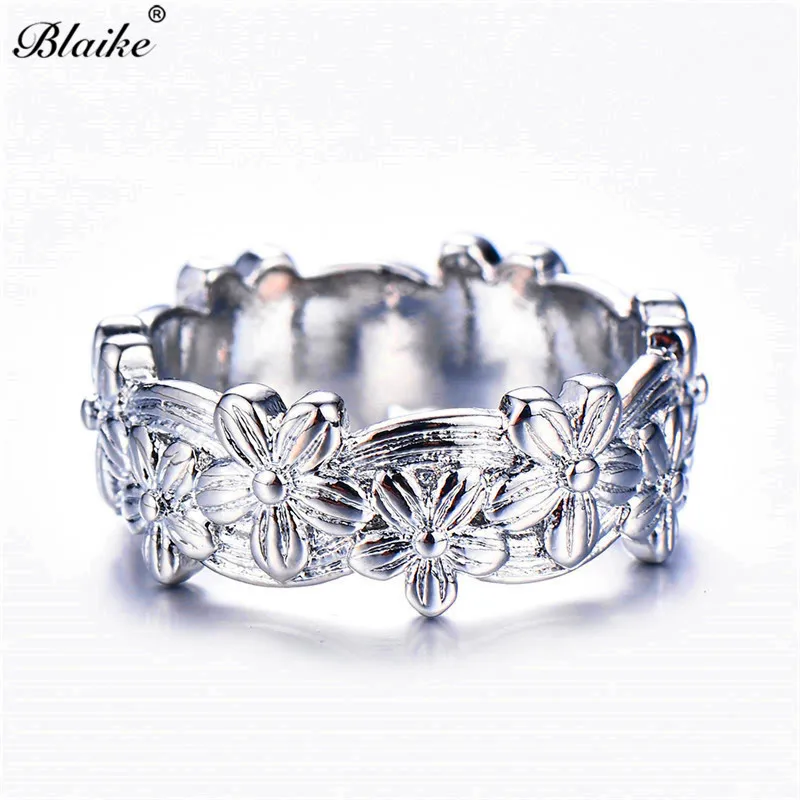 Женское Винтажное кольцо Blaike серебряное для дня рождения|Обручальные кольца| |