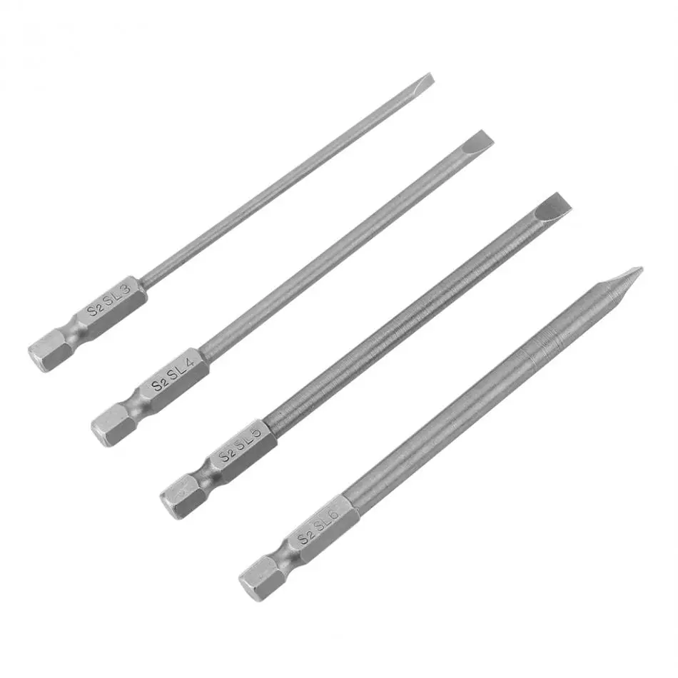 10 шт. Магнитный Нескользящие электрическая отвертка Philips Bits комплект PH1 Ph2 100 мм
