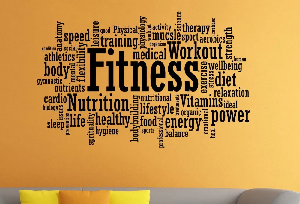 

Fitness Motivation Wall Sticker Gym Fitness Quote Lettering Motivation Pvc Wall Sticker Fitness Centre Wall Decal Bedroom Decor