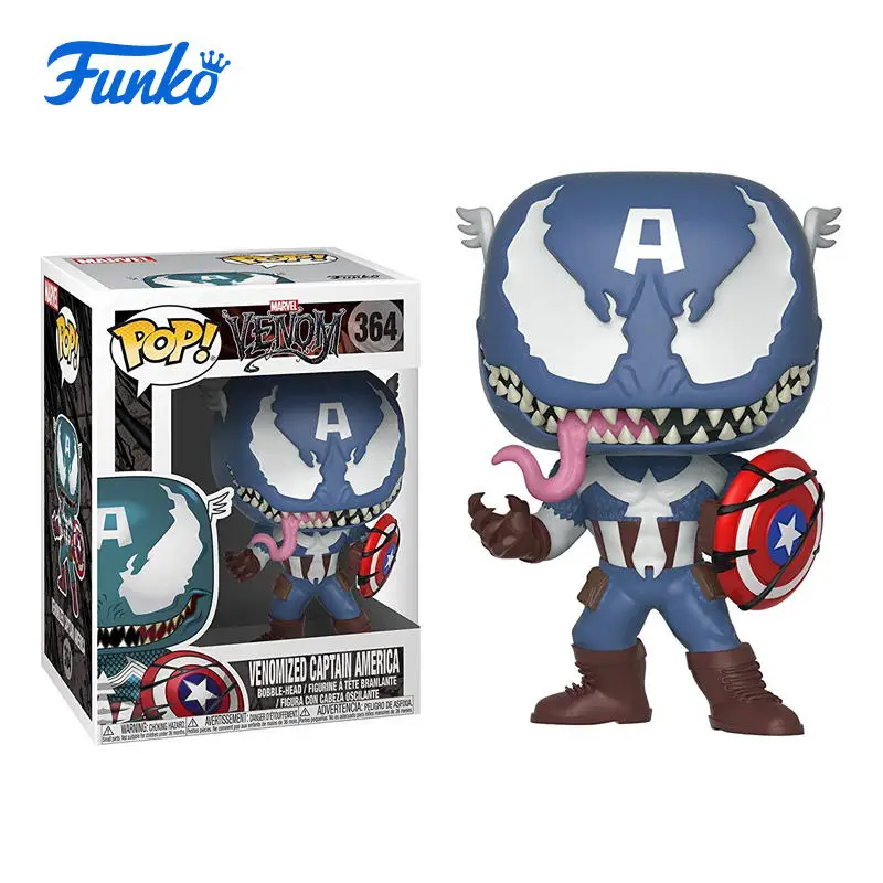 FUNKO POP официальный Venom Eddie Железный человек Капитан Америка Халк тема Виниловая