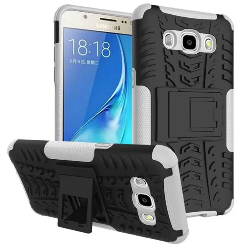 Для Samsung Galaxy J5 2016 чехол DualLayer Жесткий пластиковый Чехол Держатель подставка для