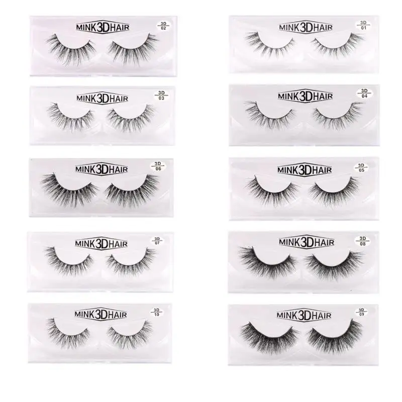 2017 3D Mink Eyelashes Natural Handmade False Extension For Beauty Makeup 1 pair | Красота и здоровье