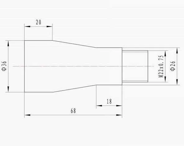 

YAG 10X 532nm green laser beam expander/glass material
