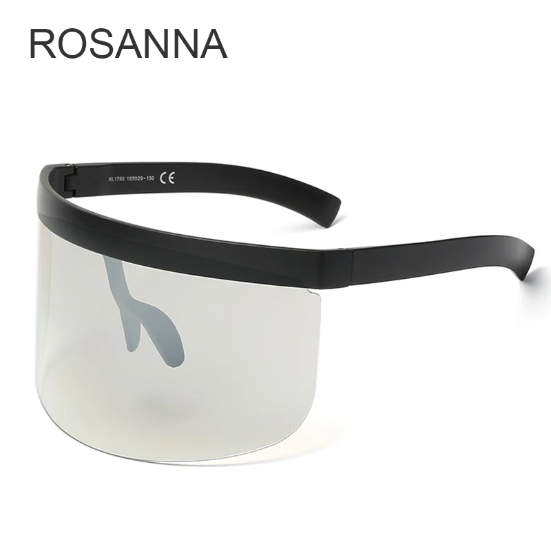 Солнцезащитные очки ROSANNA в большой оправе UV400 R449 для мужчин и женщин зеркальные