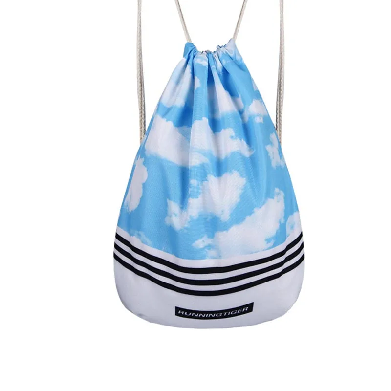 

Fashion Drawstring Bags Galaxy Space Printing Backpack Graffiti Canvas School Bags Backpack College Students Rucksack Mochila