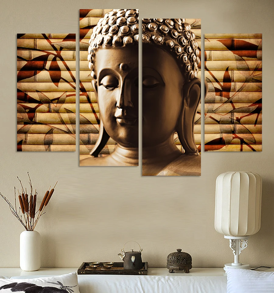 Холст Картины Высокое Качество Ручной росписью Искусство Религия Будды 4