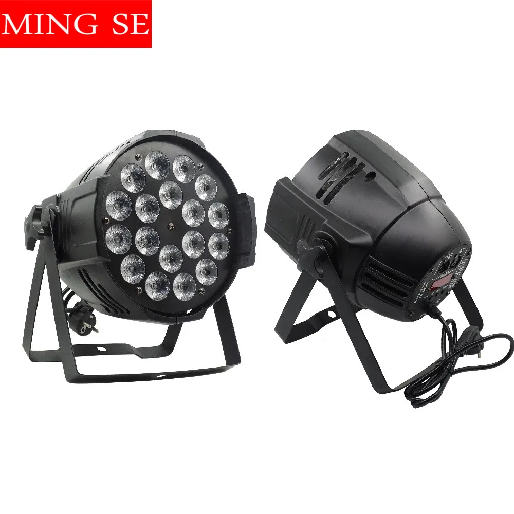 Тёплый свет 1 шт. 18x12 Вт led Par огни RGBW 4in1led dmx512 Дискотека огни профессиональный сценический dj оборудование - Цвет: Тёплый свет