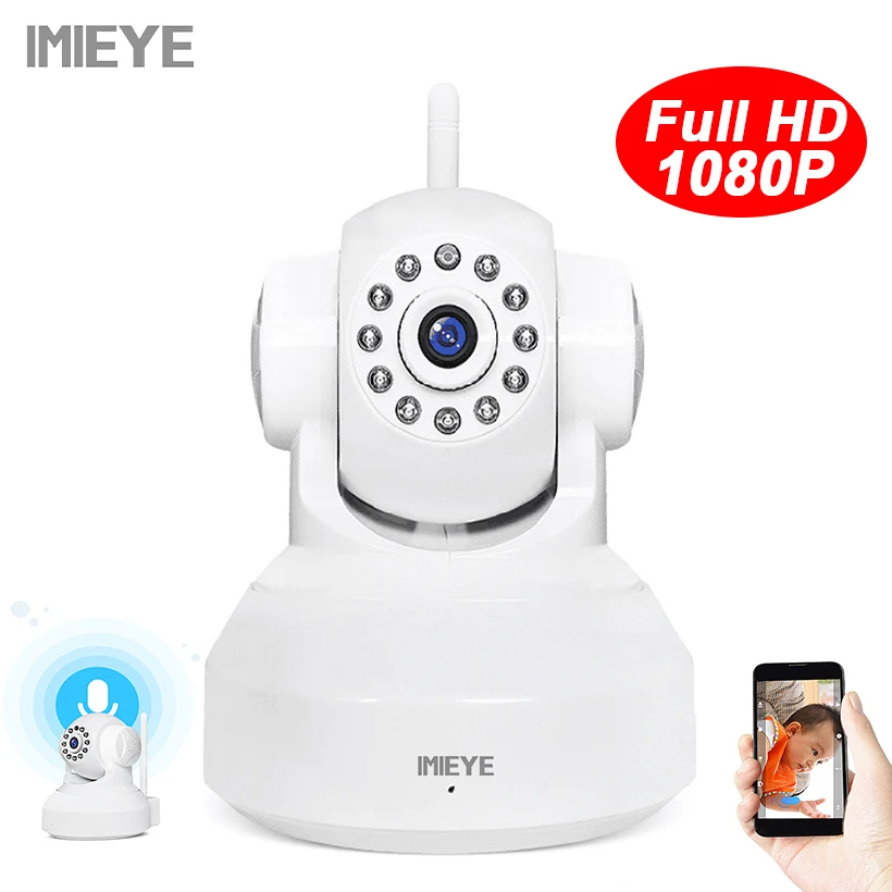 IMIEYE 2MP 1080 P Full HD IP сети Wi Fi Камера WireAlarm мини видеонаблюдения безопасности Onvif