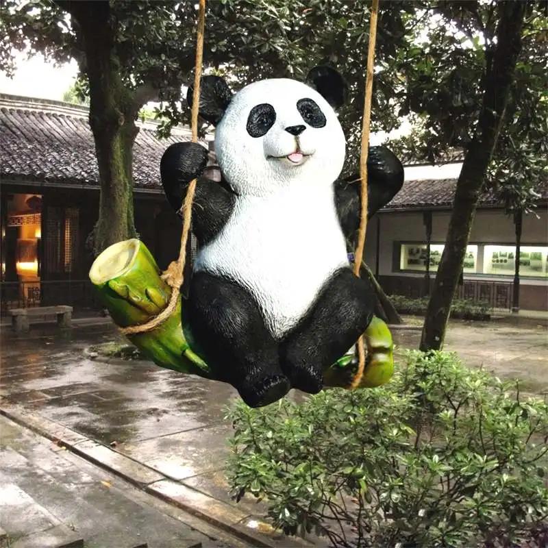 Украшения для сада koala статуя панды скульптура в виде животных декоративная