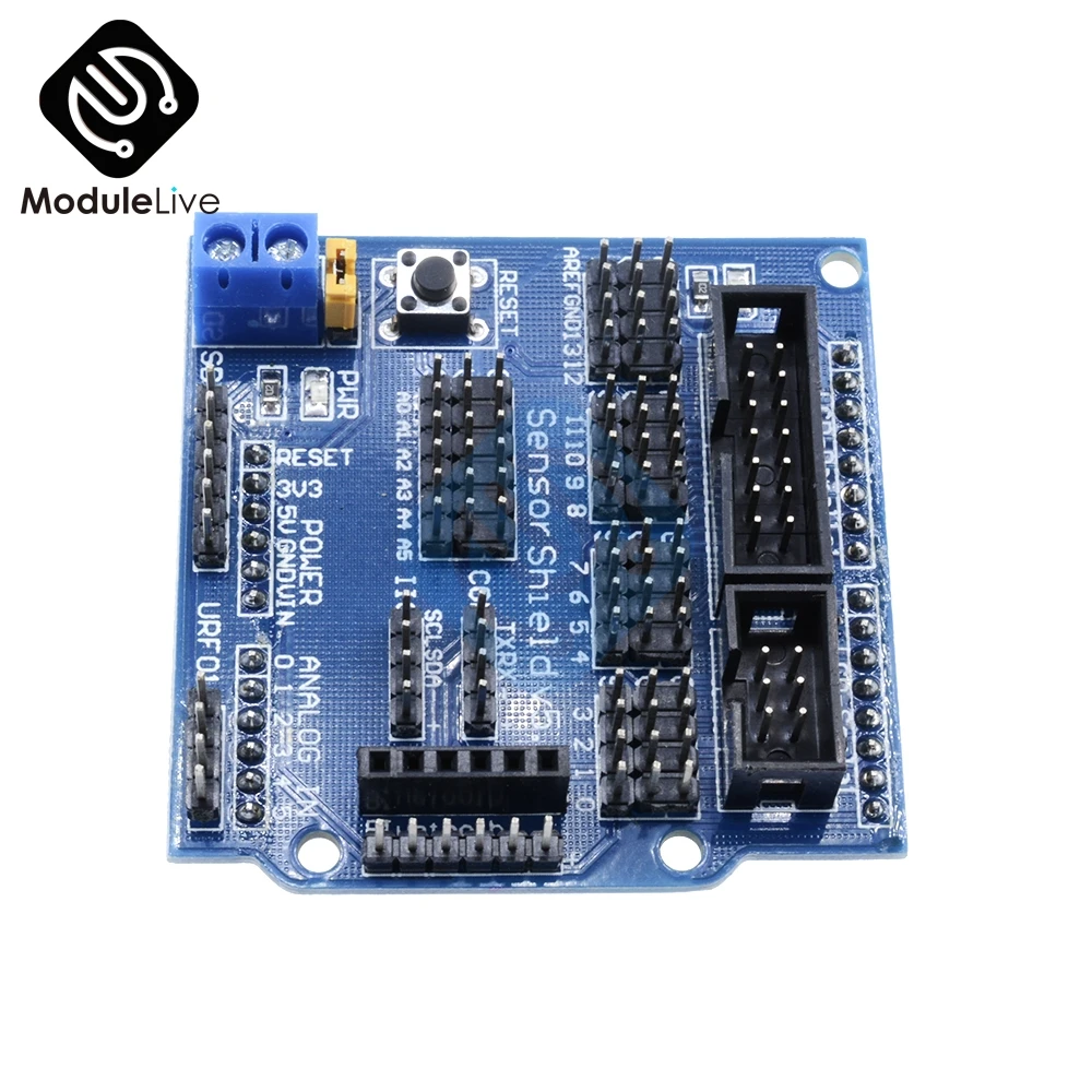 V5.0 5 0 сенсор Щит Плата расширения для Arduino IDE электронные строительные блоки робот